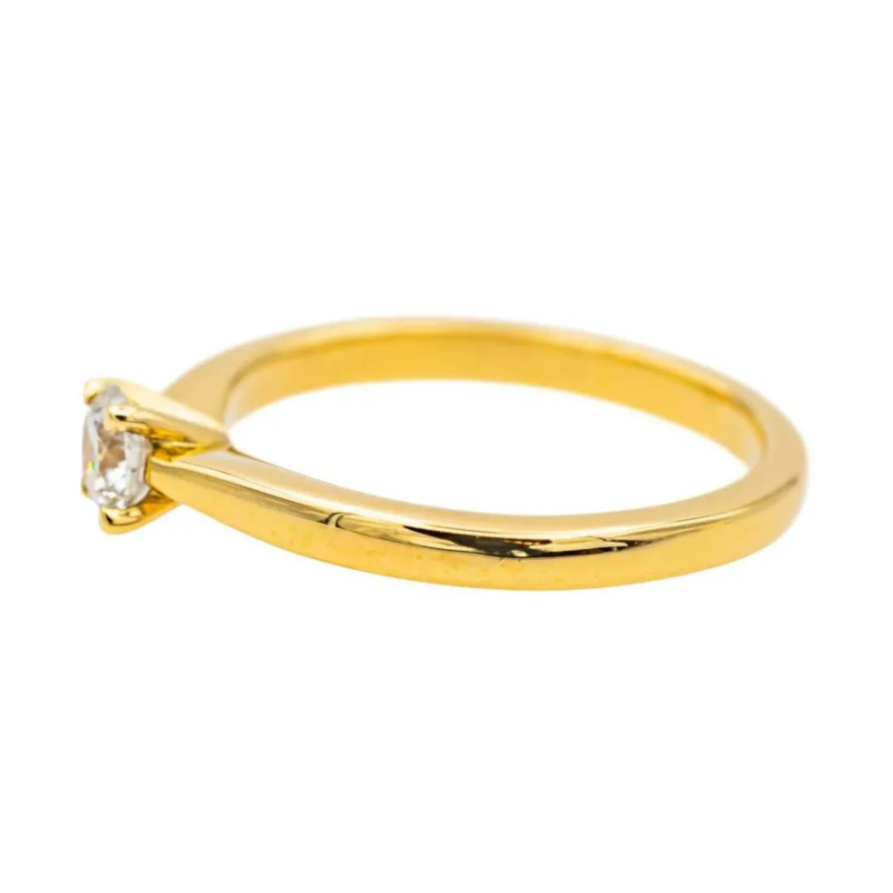 Bague Solitaire Or jaune Diamant