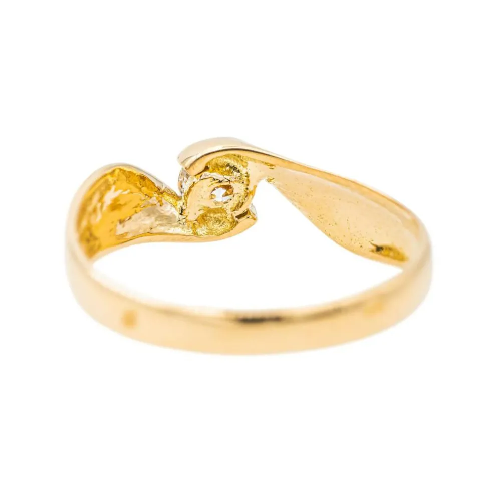 Bague Solitaire Or jaune Diamant