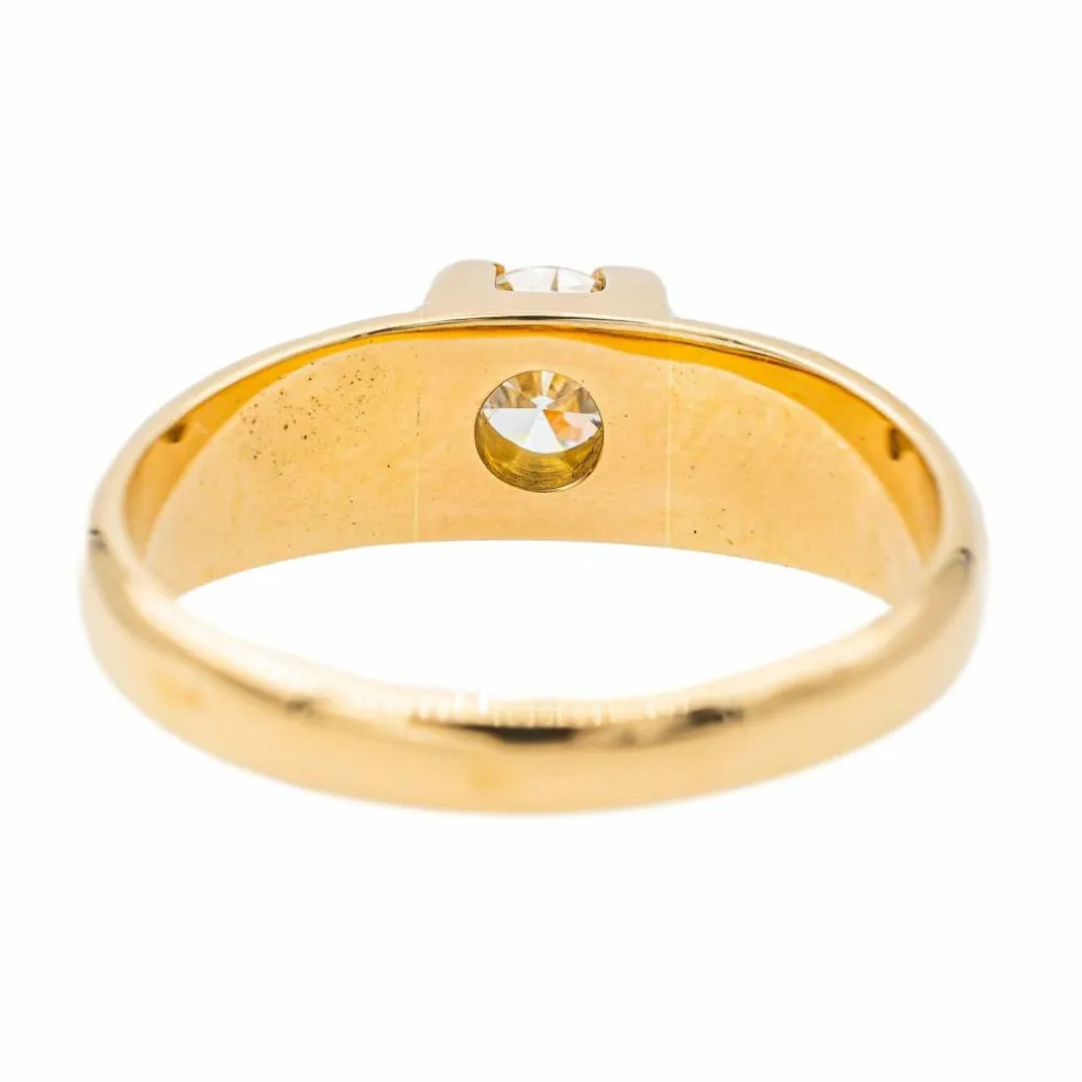 Bague Solitaire Or jaune Diamant