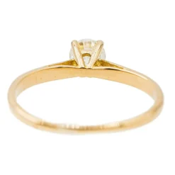 Bague Solitaire Or jaune Diamant
