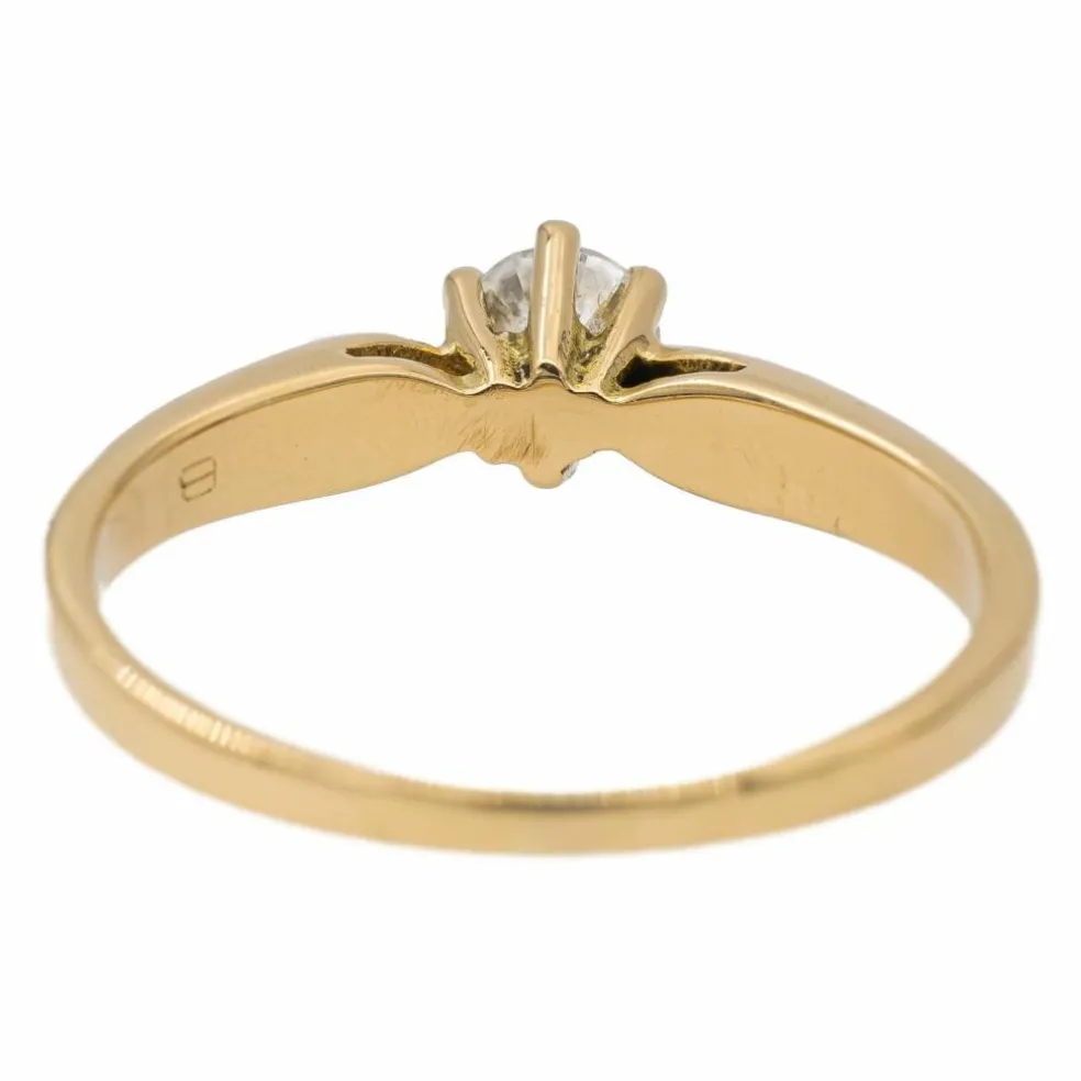 Bague Solitaire Or jaune Diamant