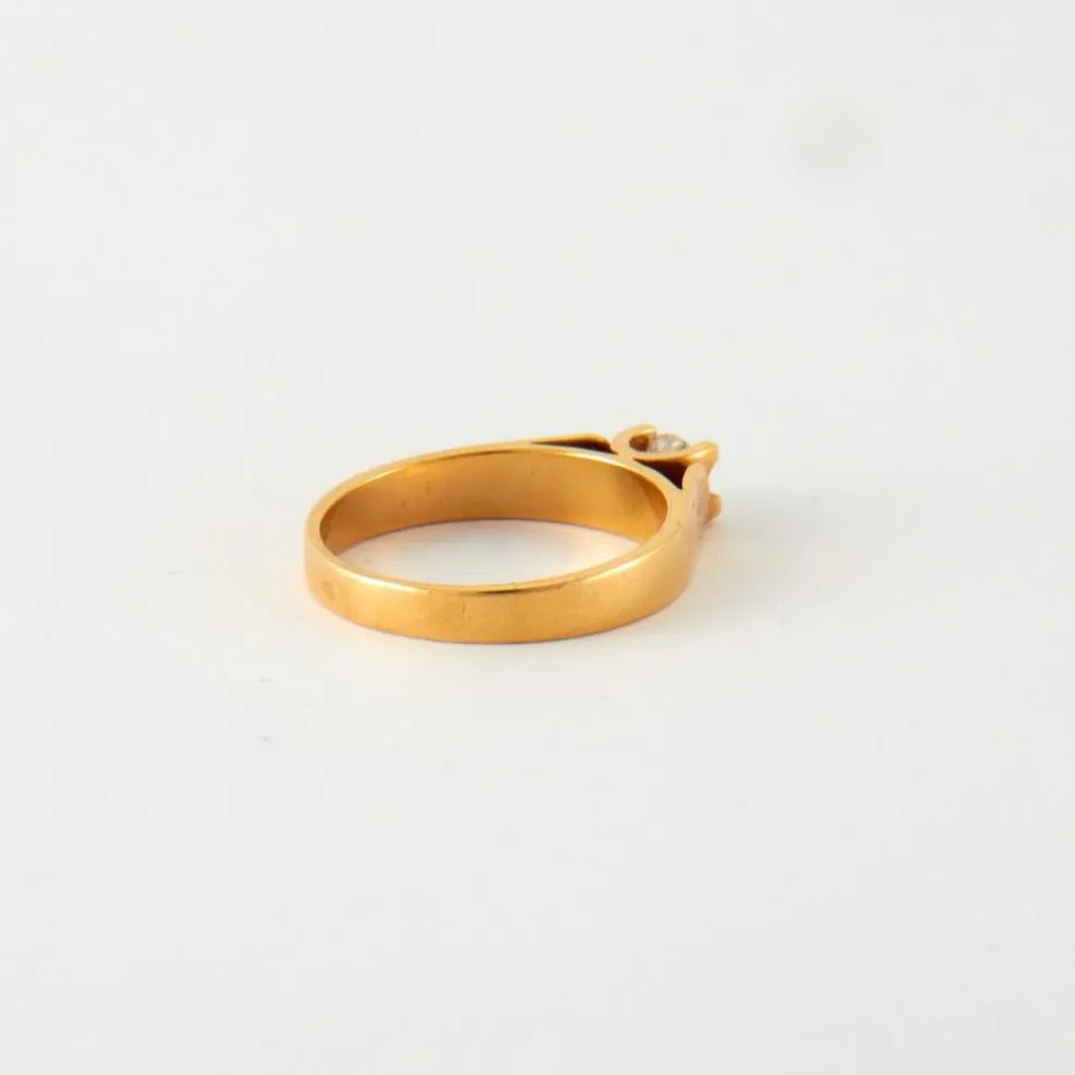 Bague Solitaire Or jaune Diamant 0.26ct
