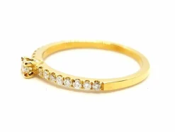 Bague Solitaire Or jaune Diamant
