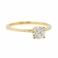 Bague Solitaire Or jaune Diamant