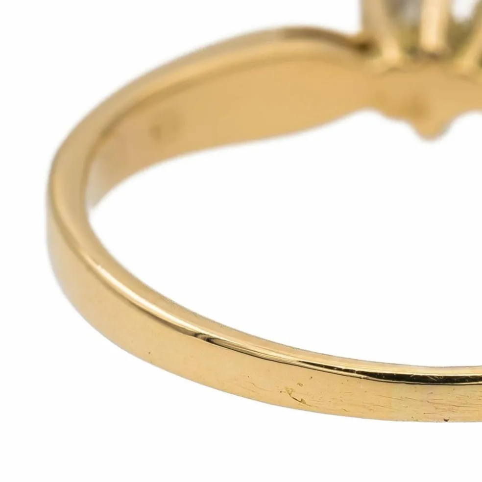 Bague Solitaire Or jaune Diamant