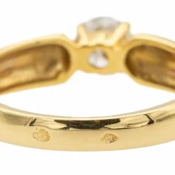 Bague Solitaire Or jaune Diamant