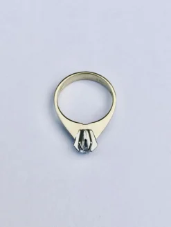 Bague Solitaire Or Jaune Diamant 0.16ct