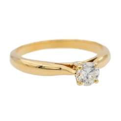 Bague Solitaire Or jaune Diamant