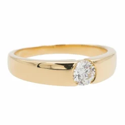 Bague Solitaire Or jaune Diamant