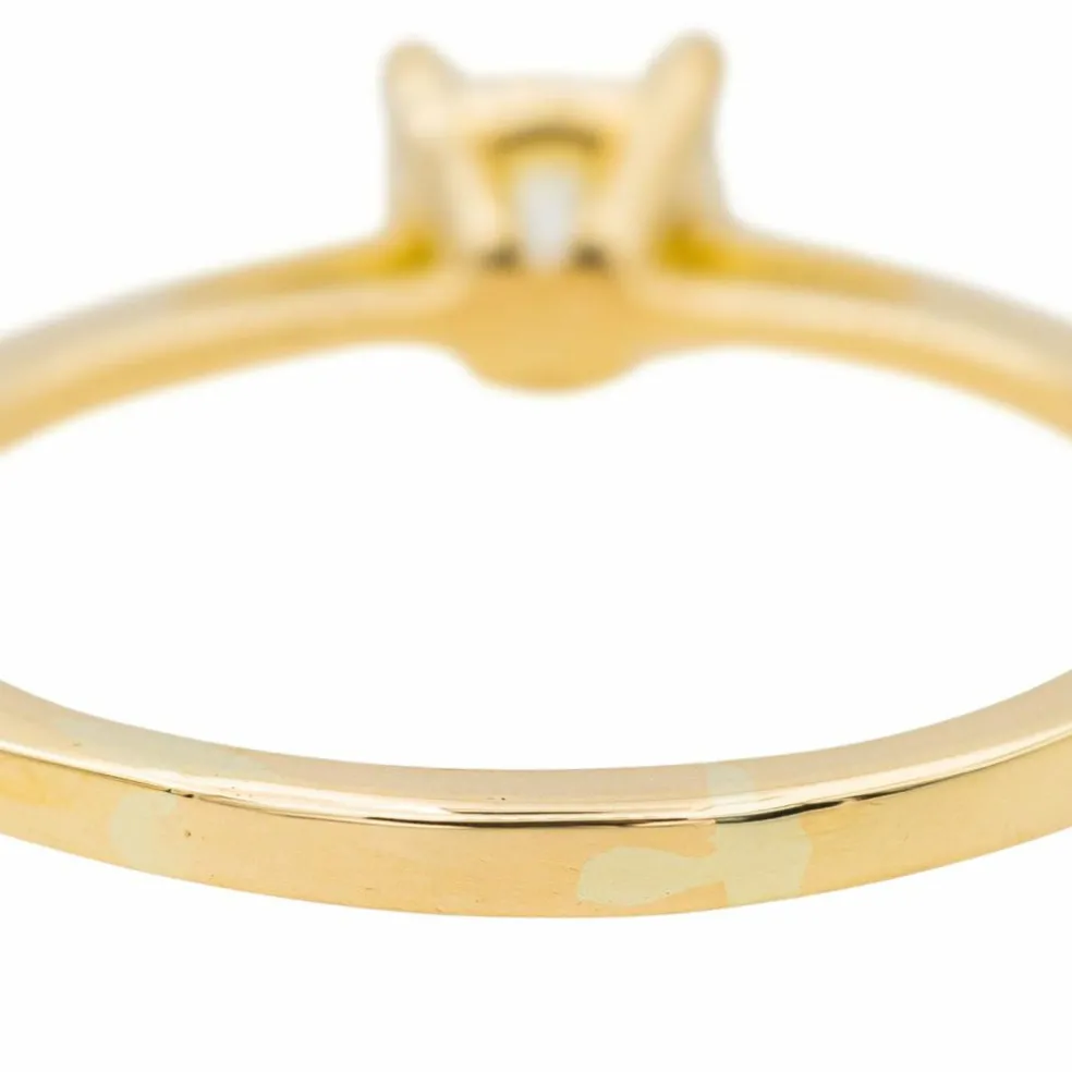Bague Solitaire Or jaune Diamant