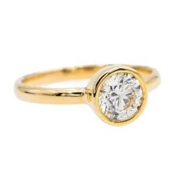 Bague Solitaire Or jaune Diamant
