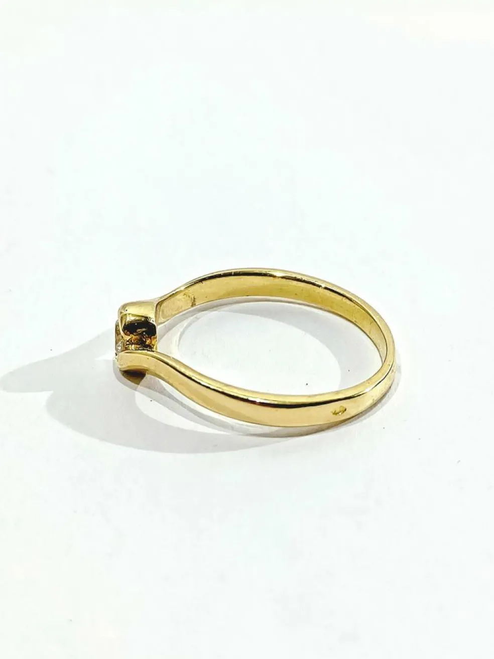 Bague Solitaire Or Jaune Diamant 0.13ct