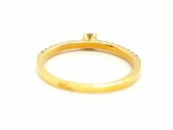Bague Solitaire Or jaune Diamant