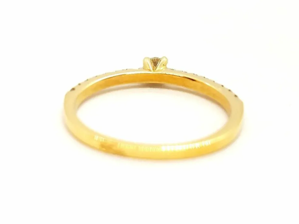 Bague Solitaire Or jaune Diamant
