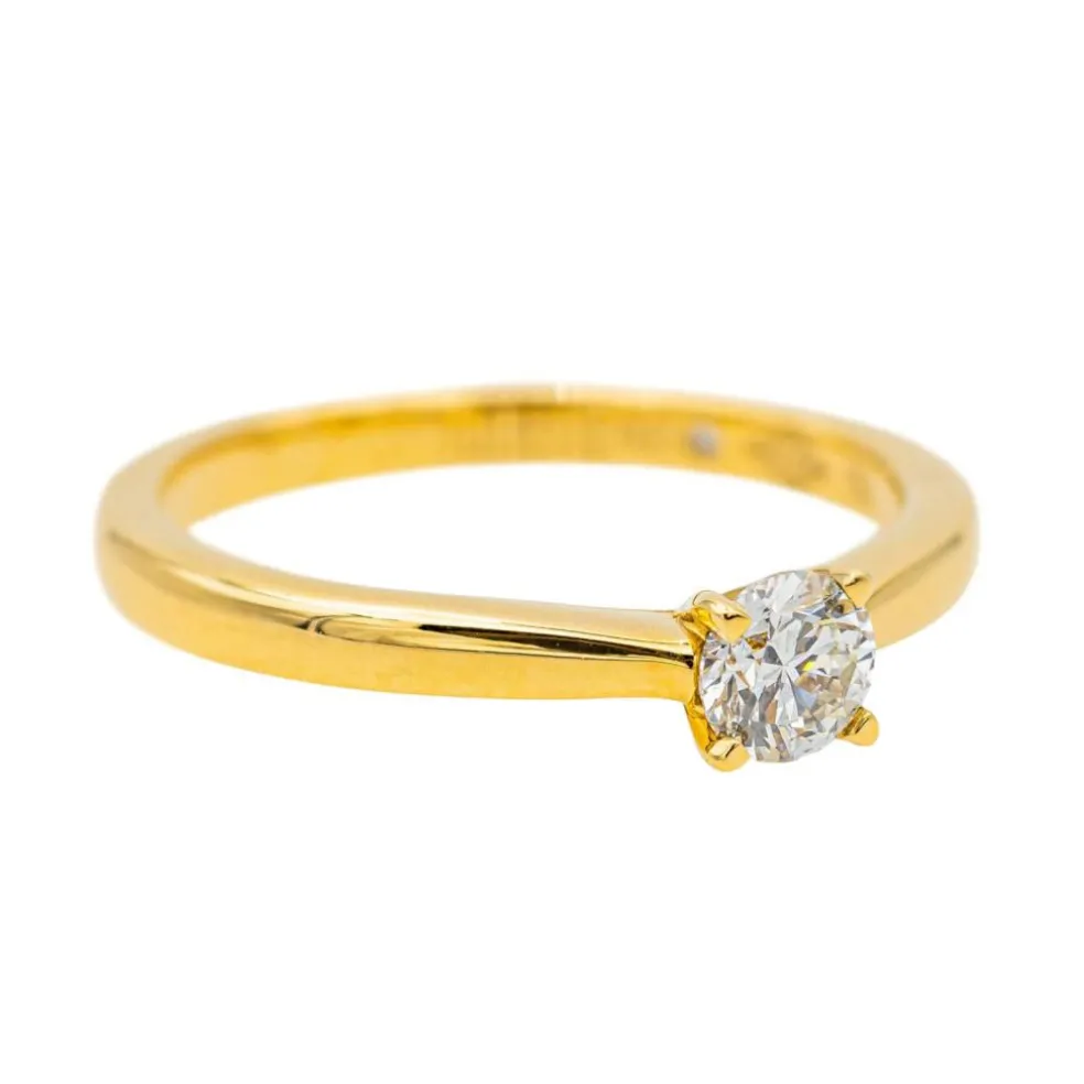 Bague Solitaire Or jaune Diamant