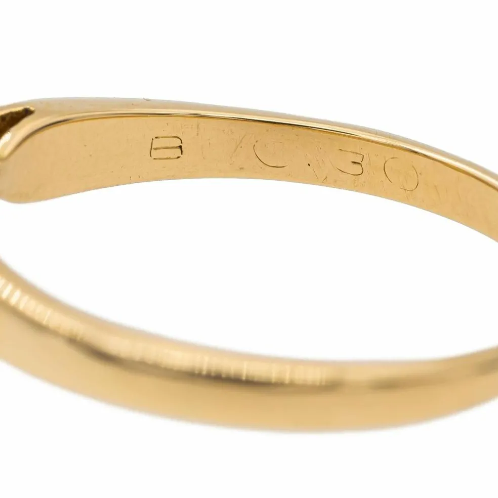 Bague Solitaire Or jaune Diamant