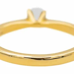 Bague Solitaire Or jaune Diamant
