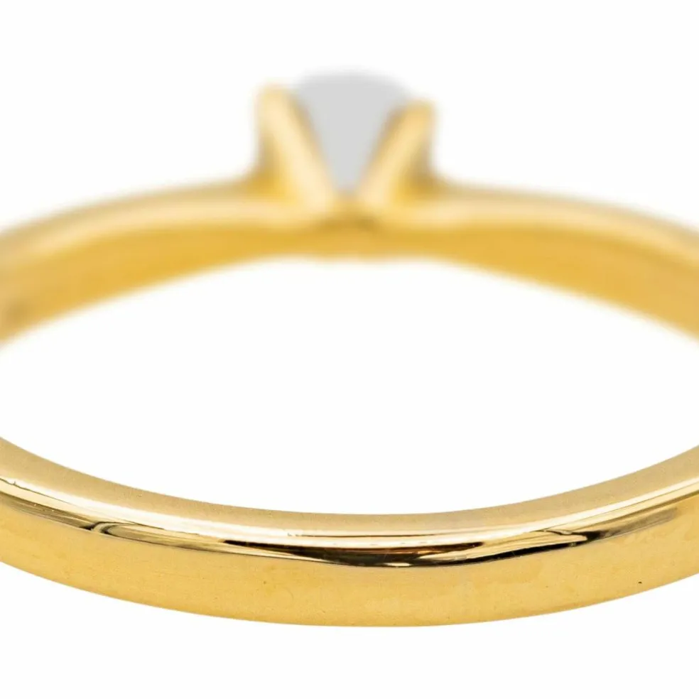 Bague Solitaire Or jaune Diamant