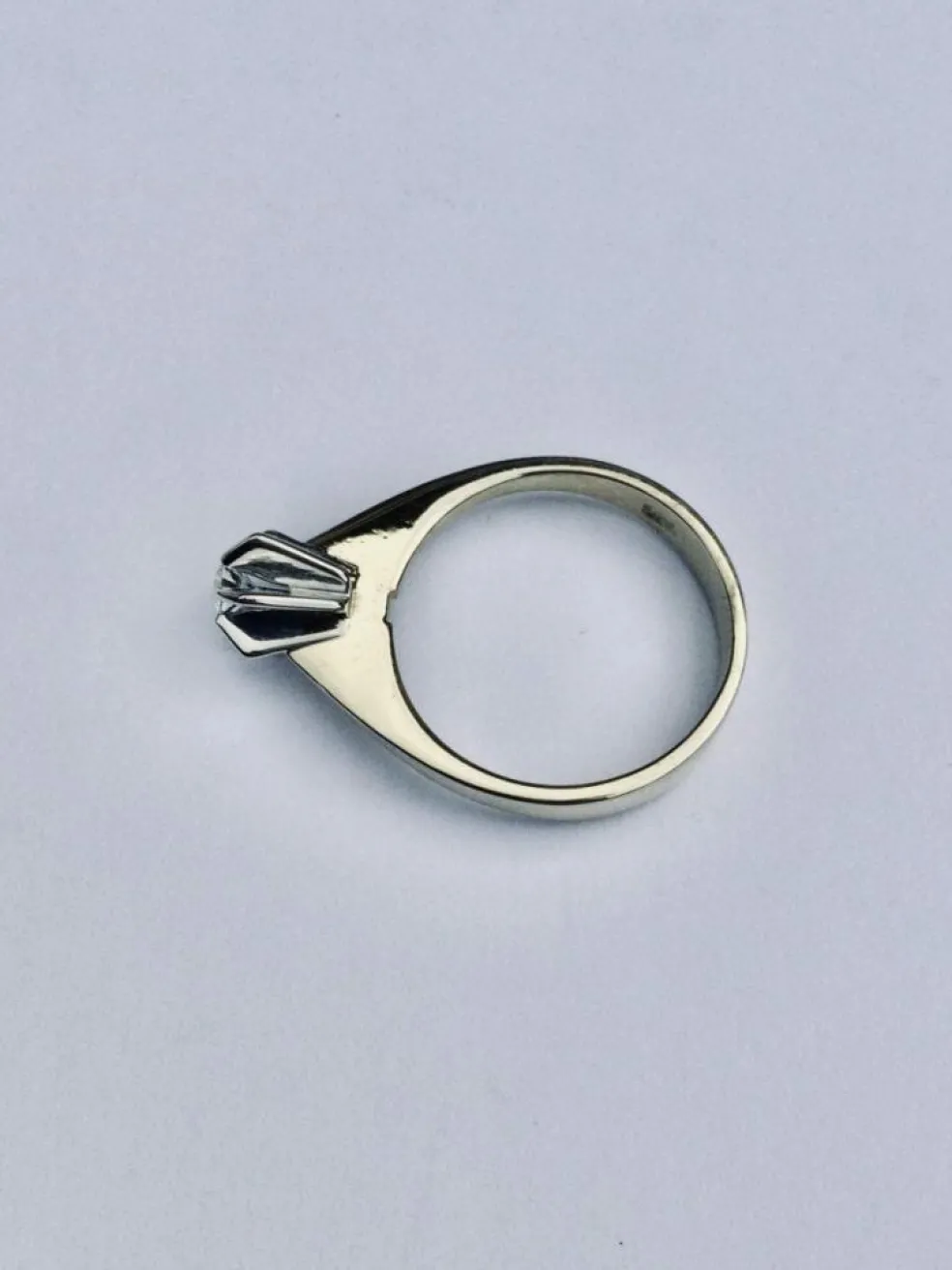 Bague Solitaire Or Jaune Diamant 0.16ct
