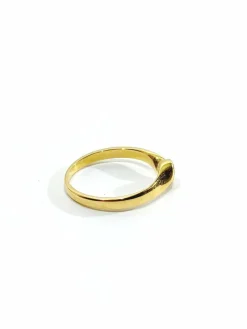 Bague Solitaire Or Jaune Diamant 0.13ct