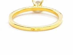 Bague Solitaire Or jaune Diamant