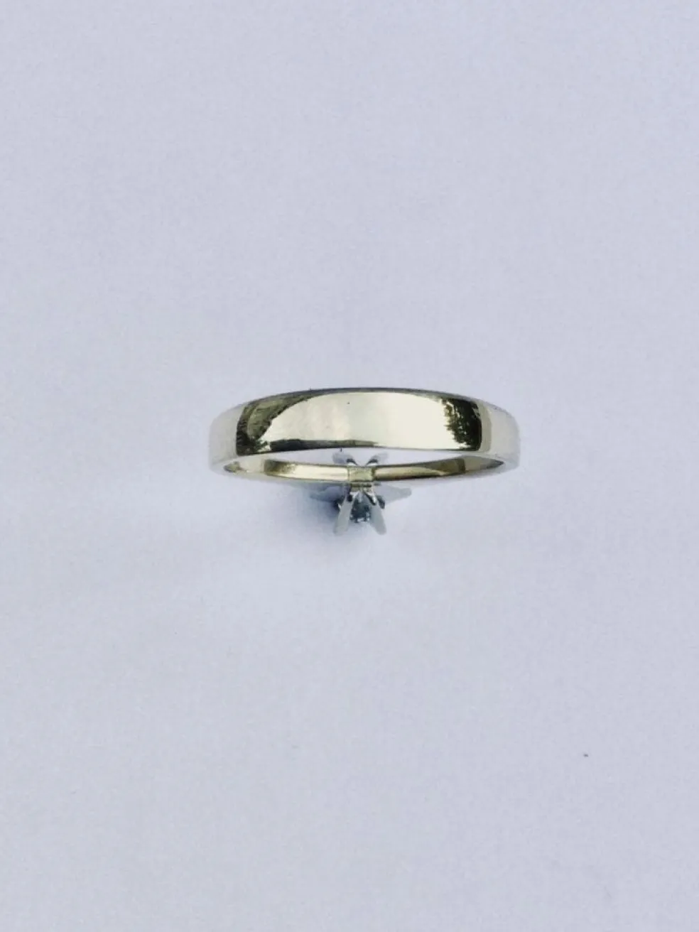 Bague Solitaire Or Jaune Diamant 0.16ct