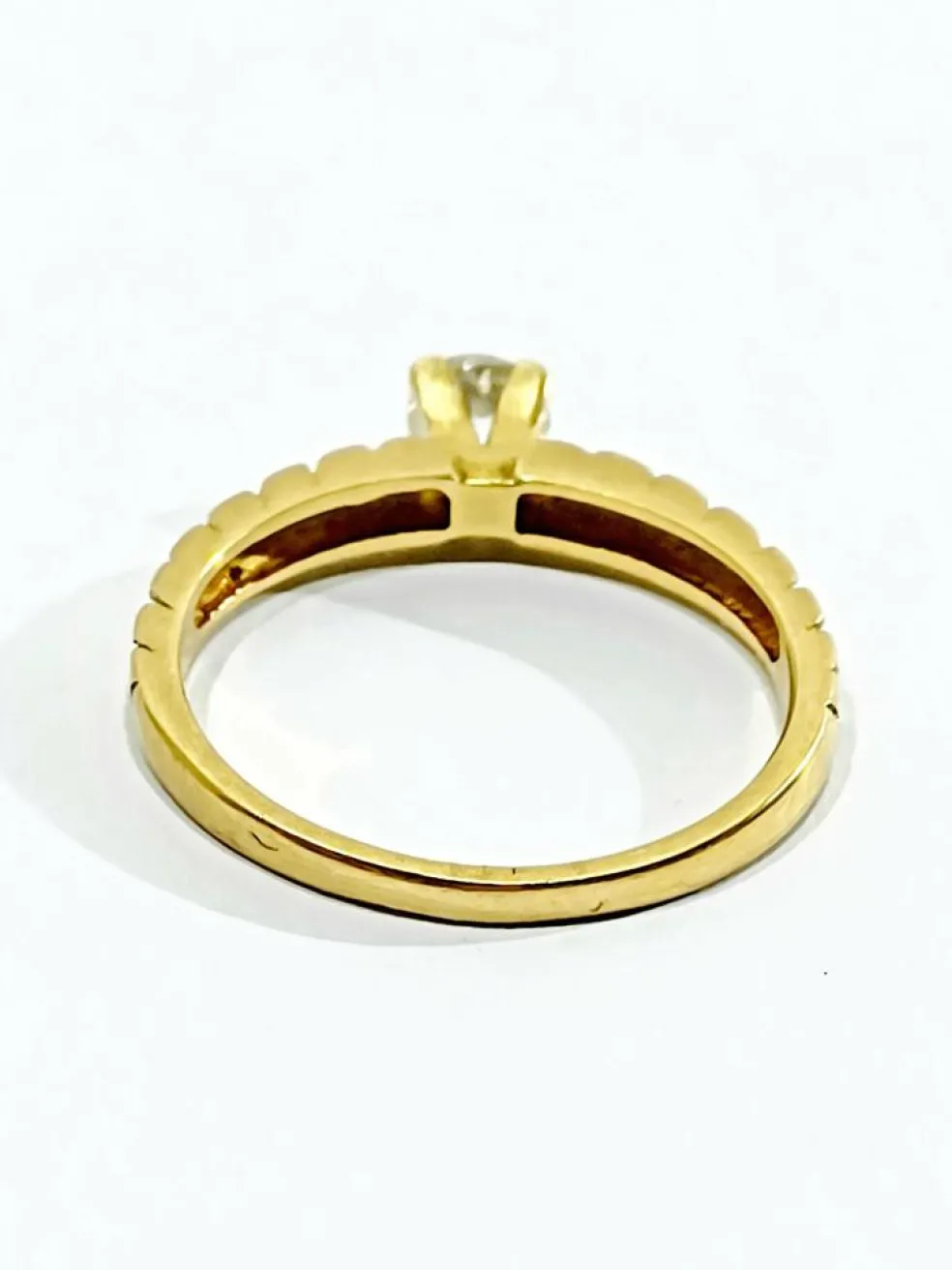 Bague Solitaire Or Jaune Diamant 0.30ct