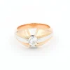 Bague Solitaire Or rose Diamant