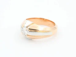 Bague Solitaire Or rose Diamant