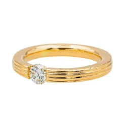 Bague Solitaire Or rose Diamant