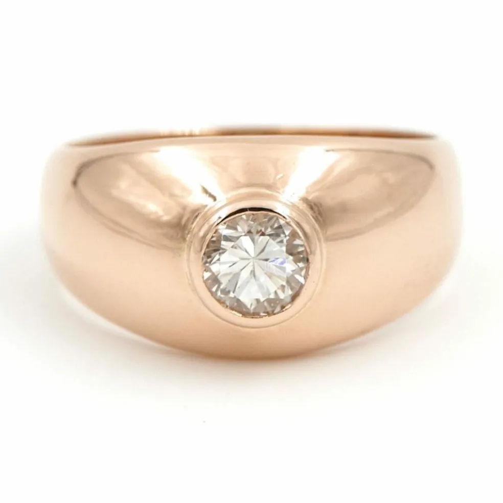 Bague Solitaire Or rose Diamant