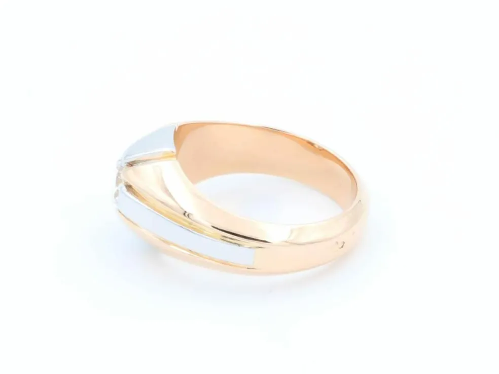 Bague Solitaire Or rose Diamant