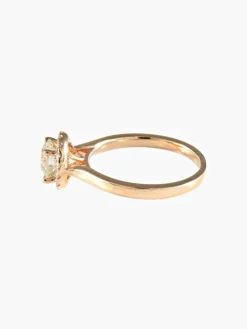 Bague Solitaire Or rose Diamants
