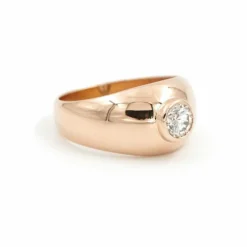 Bague Solitaire Or rose Diamant