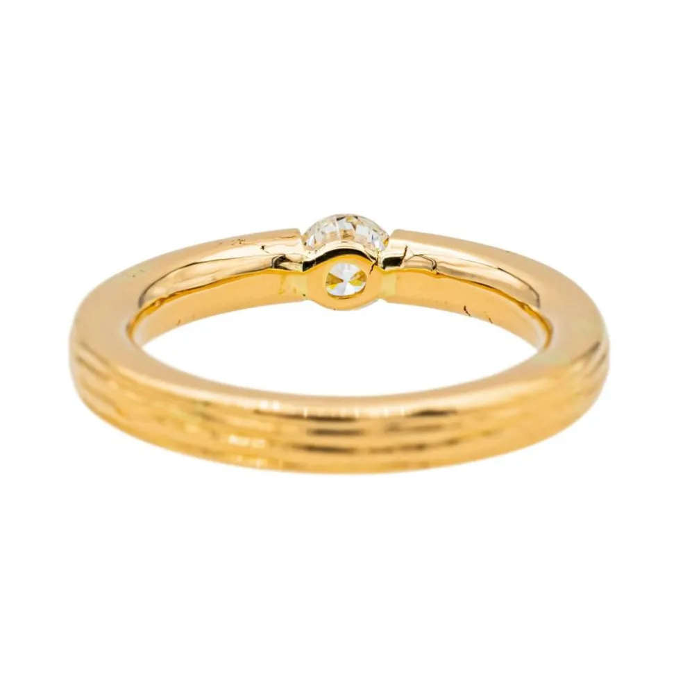 Bague Solitaire Or rose Diamant