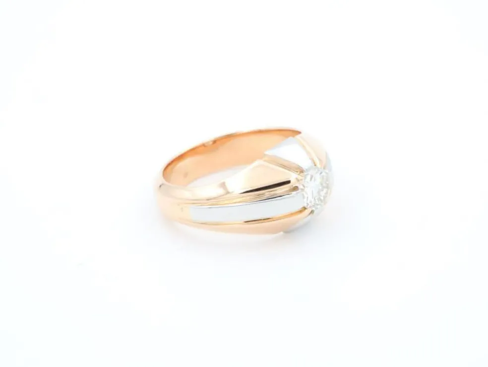 Bague Solitaire Or rose Diamant