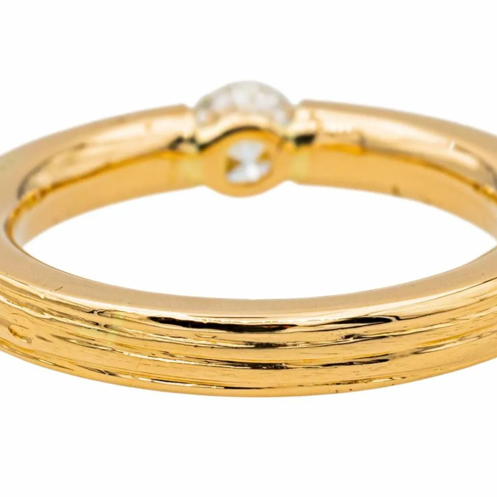 Bague Solitaire Or rose Diamant