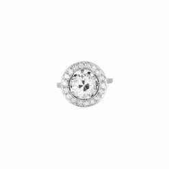 Bague solitaire platine diamant 2,20ct