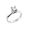 Bague Solitaire Platine Diamant émeraude