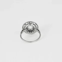 Bague solitaire platine diamant 2,20ct