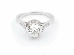 Bague Solitaire Platine Diamant