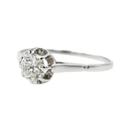 Bague Solitaire Platine Diamant