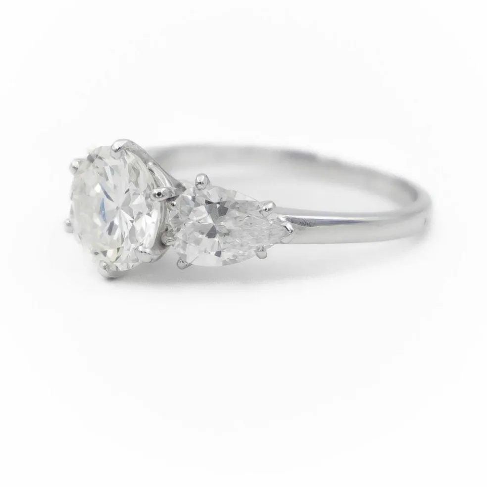 Bague Solitaire Platine Diamant