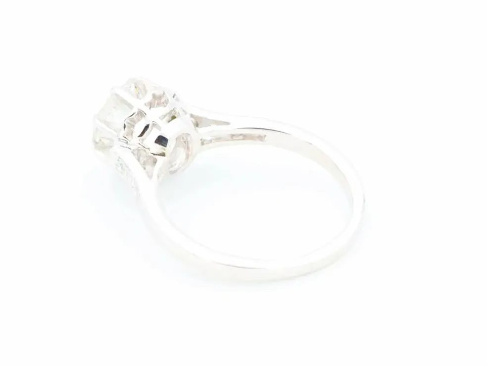 Bague Solitaire Platine Diamant