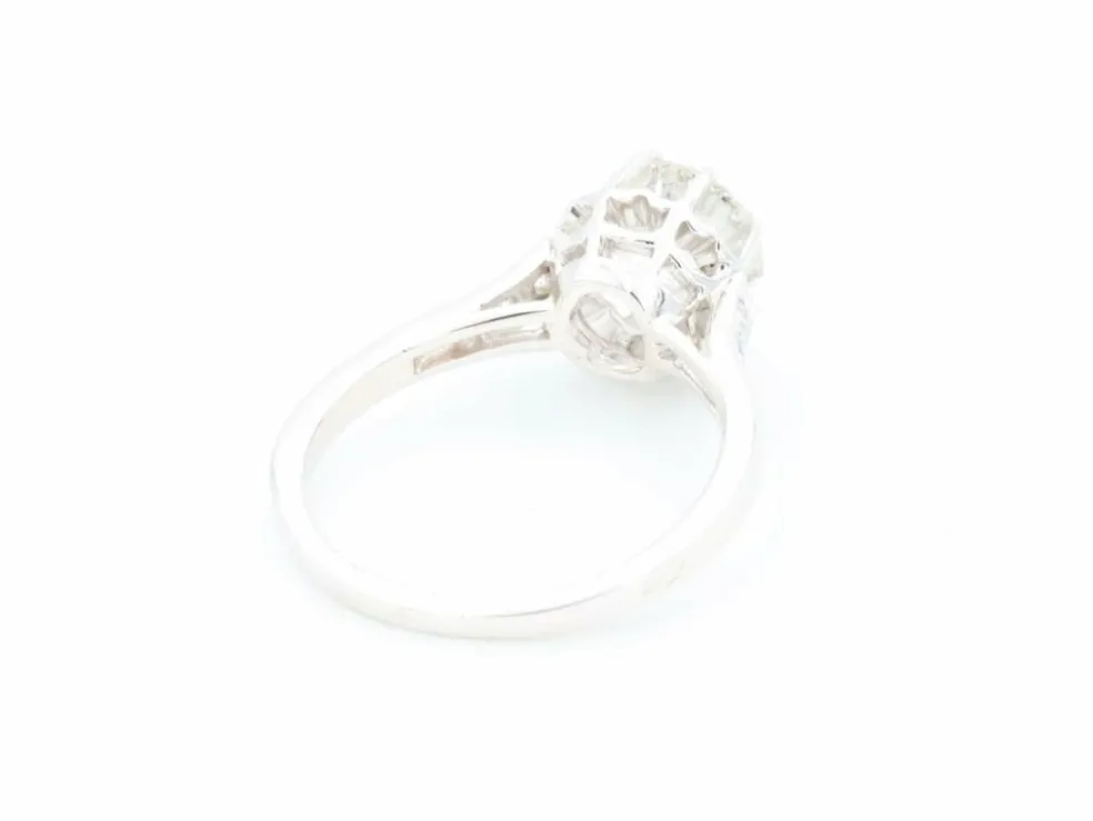 Bague Solitaire Platine Diamant