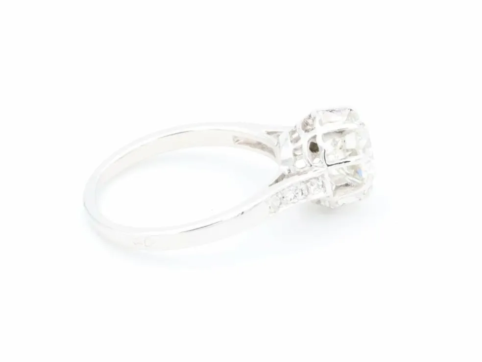 Bague Solitaire Platine Diamant