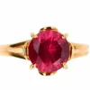 Bague Solitaire Rubellite