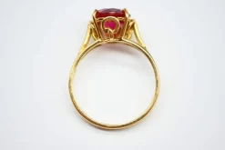 Bague Solitaire Rubellite