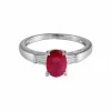 Bague Solitaire Rubis