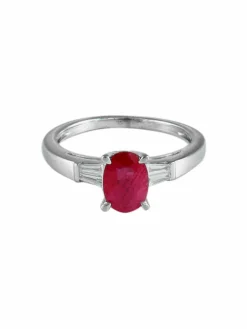 Bague Solitaire Rubis